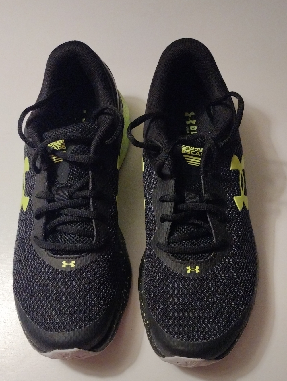 Under Armour Black & Lime Performance Running Sneakers
